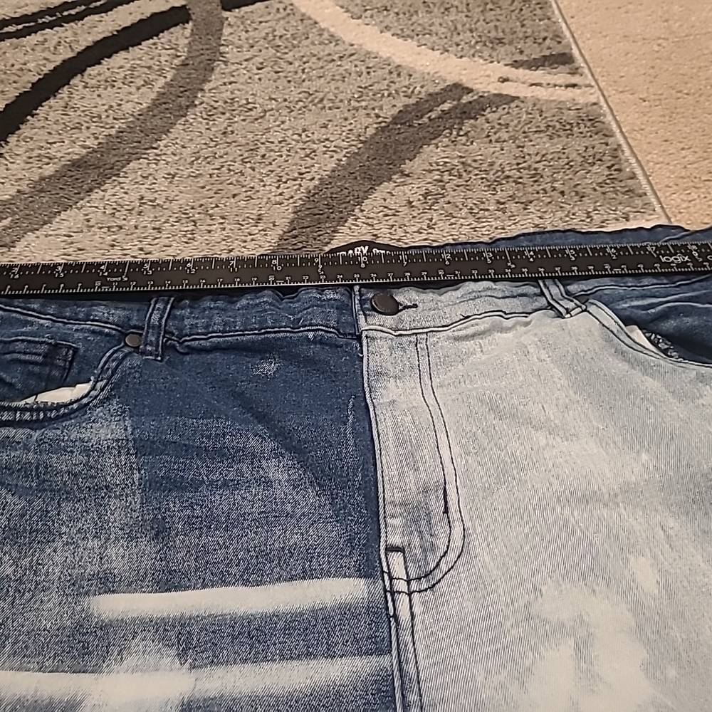 Legendary Status Mens Light Wash Distressed Bootcut Jeans Size 40